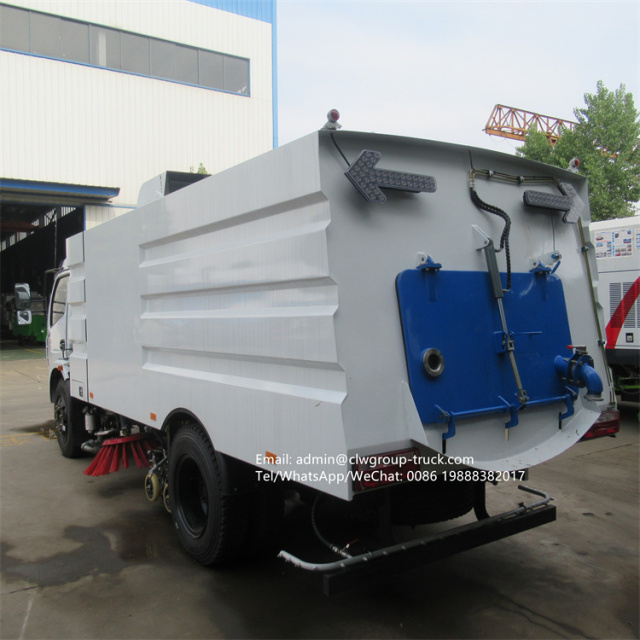 dongfeng truck mounted street sweeper for sale