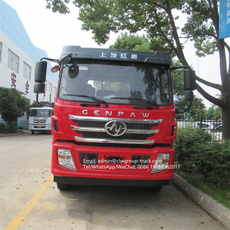 Iveco hongyan 4x2 flat bed machinery transportation heavy platform truck