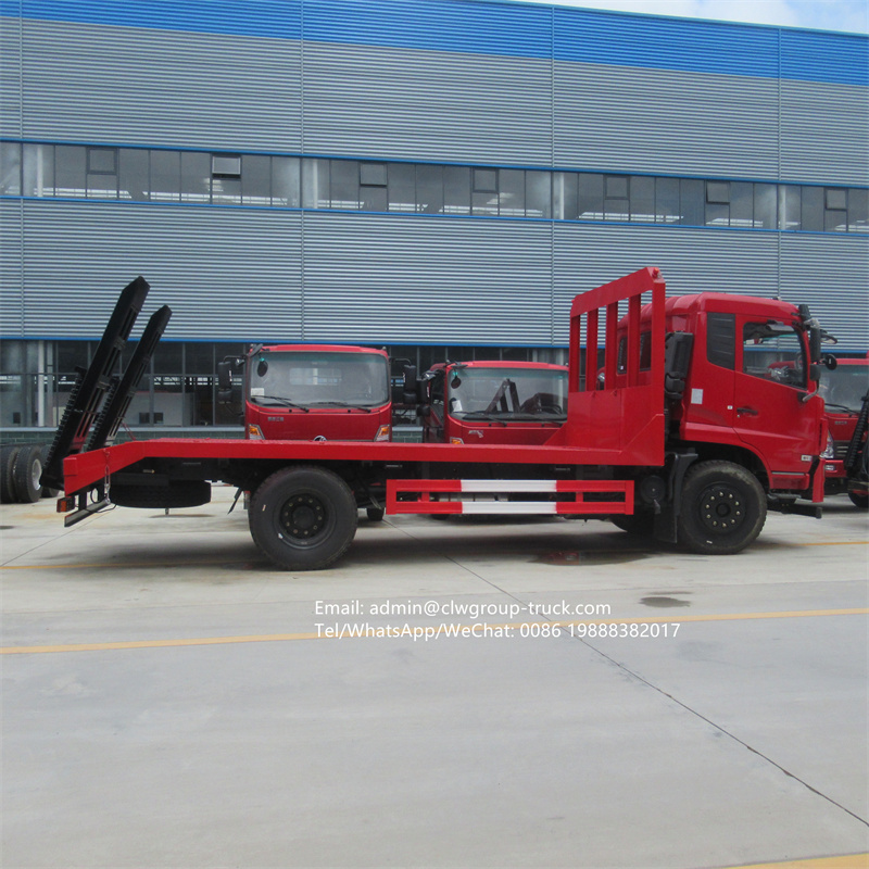 Dongfeng 6 wheeler low bed truck