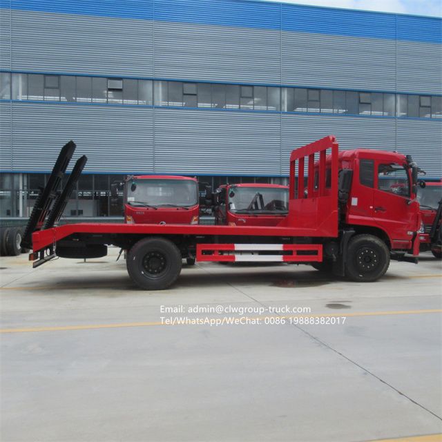 Dongfeng 6 wheeler low bed truck