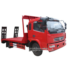 Dongfeng new 5tons flat bed excavator transport truck