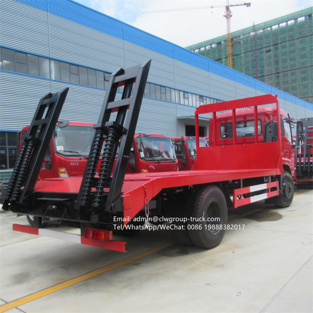 Dongfeng 6 wheeler low bed truck