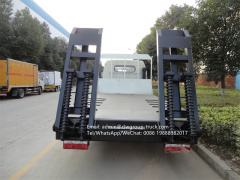 Dongfeng new 5tons flat bed excavator transport truck