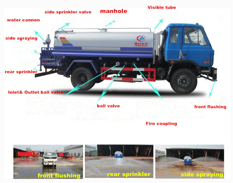 Isuzu Water Spraying Distribution 5000l Capacity Water Supply Truck