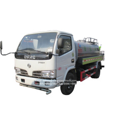 dongfeng 4x2 chaochai engine 95hp water truck 5 cubic meters