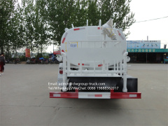 dongfeng 6000-8000l stainless steel water bowser truck