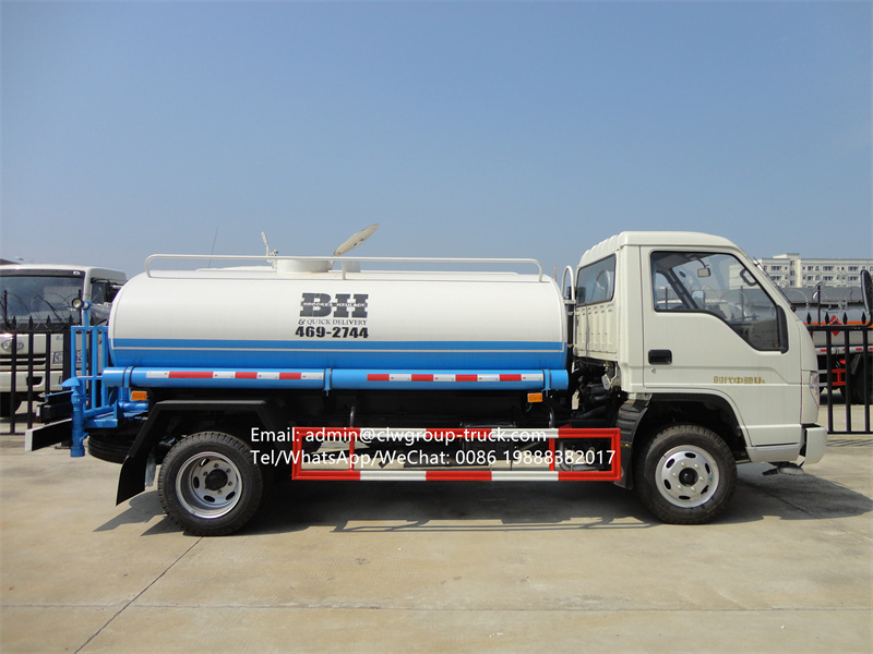 Foton forland 4000 litres spray water tanker truck