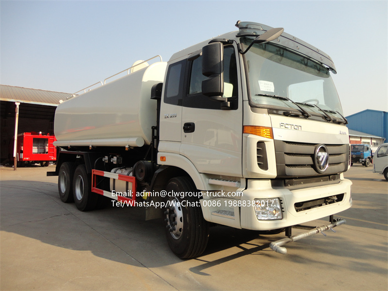 Foton 6*4 new 20m3 water tank street green garden spraying truck