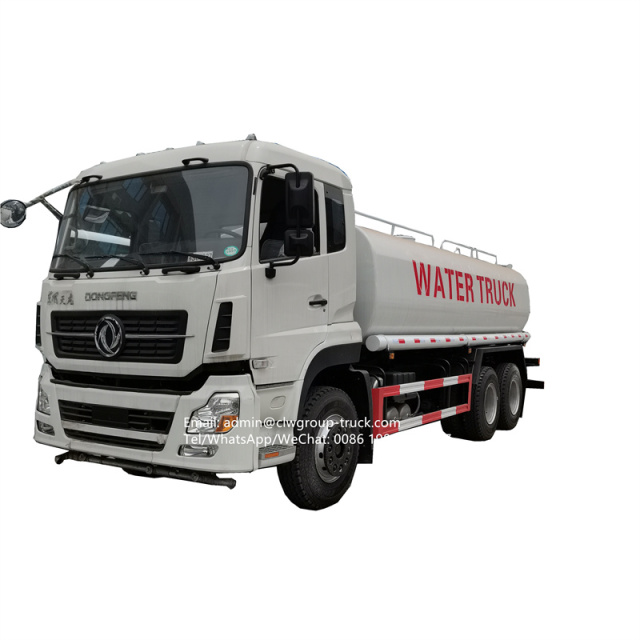 dongfeng carbon steel sprinkler 6x6 water carrier truck