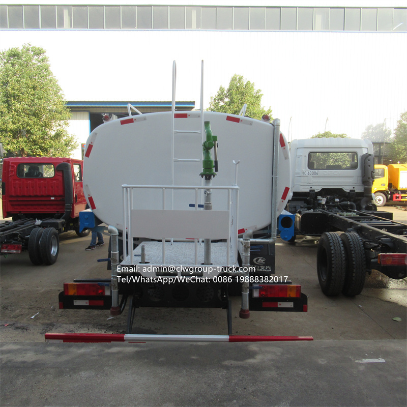 dongfeng 6x4 10 wheeler water tanker truck dimensions