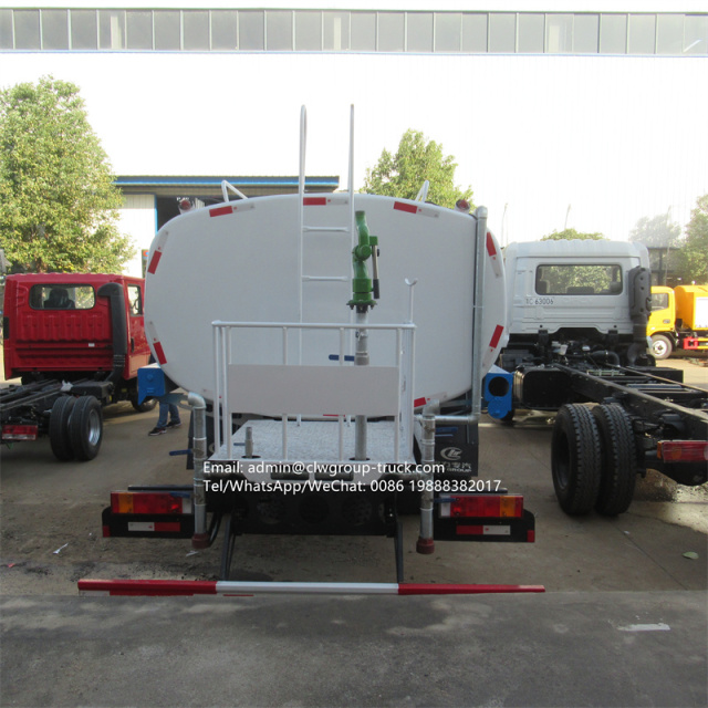 dongfeng 6x4 10 wheeler water tanker truck dimensions