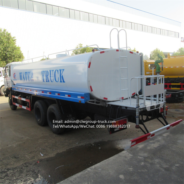 dongfeng 6x4 10 wheeler water tanker truck dimensions