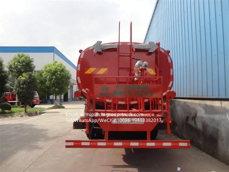 dongfeng 10 wheeler 6x4 water bowser 20000l
