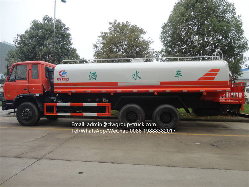dongfeng 10 wheeler 6x4 water bowser 20000l