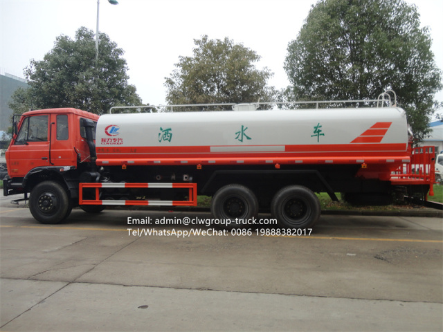 dongfeng 10 wheeler 6x4 water bowser 20000l