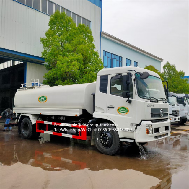 dongfeng 10cbm capacity water bowser truck for sale