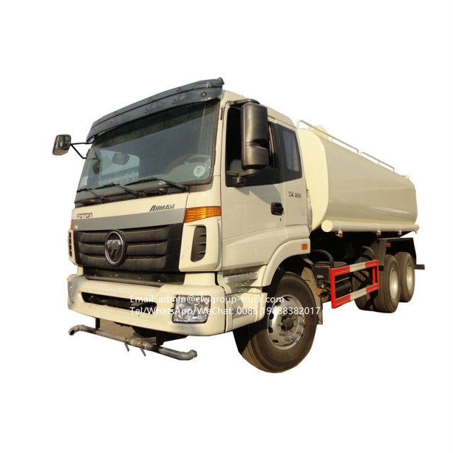 Foton 6*4 new 20m3 water tank street green garden spraying truck