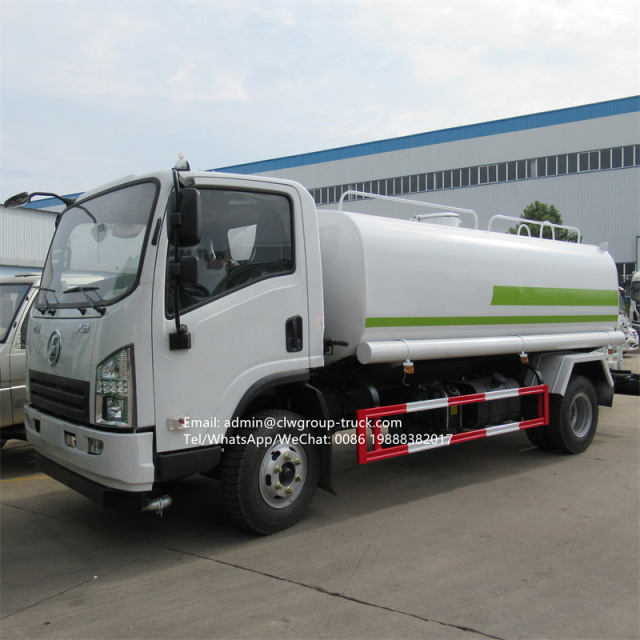 shacman 6000l 8000l diesel water pump with water tanker truck for sale