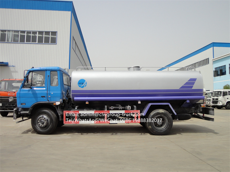dongfeng 10 m3 stainless steel water tank truck