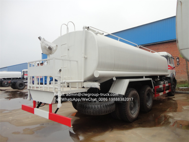 Foton 6*4 new 20m3 water tank street green garden spraying truck