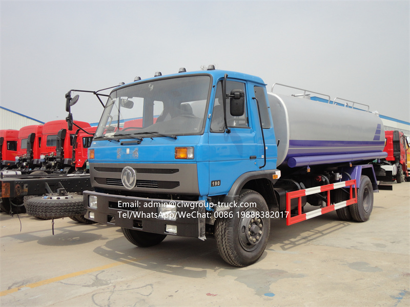 dongfeng 10 m3 stainless steel water tank truck