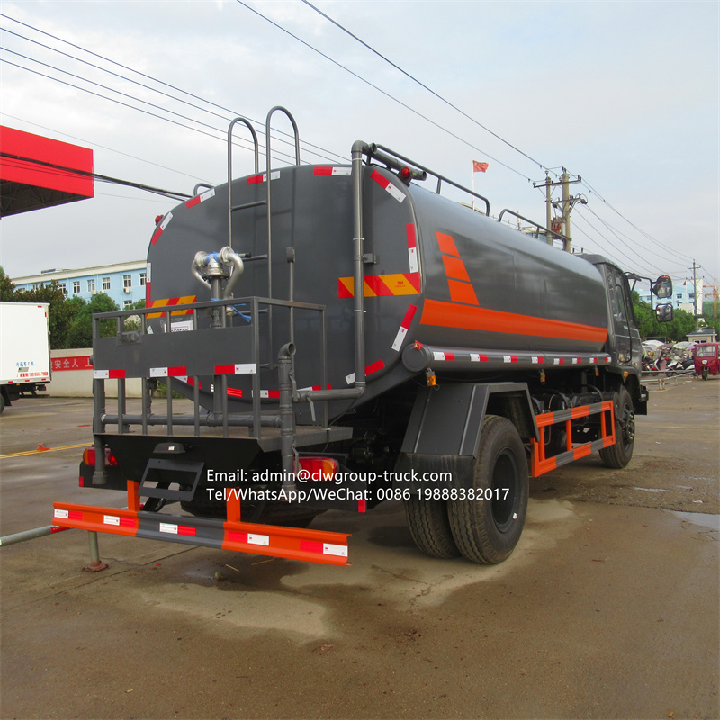 dongfeng 190hp 12000 liter water tanker transport truck for sales