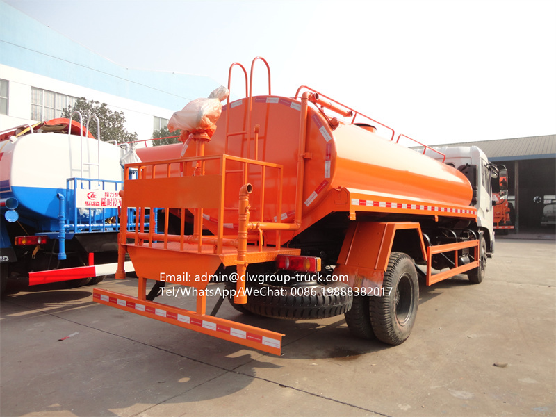 dongfeng 10cbm capacity water bowser truck for sale