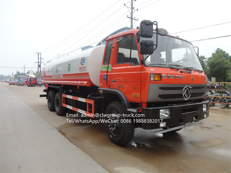 dongfeng 10 wheeler 6x4 water bowser 20000l
