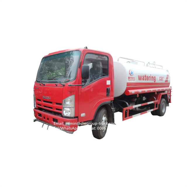 Isuzu 190hp water tanker spraying pump irrigation sprinkler truck