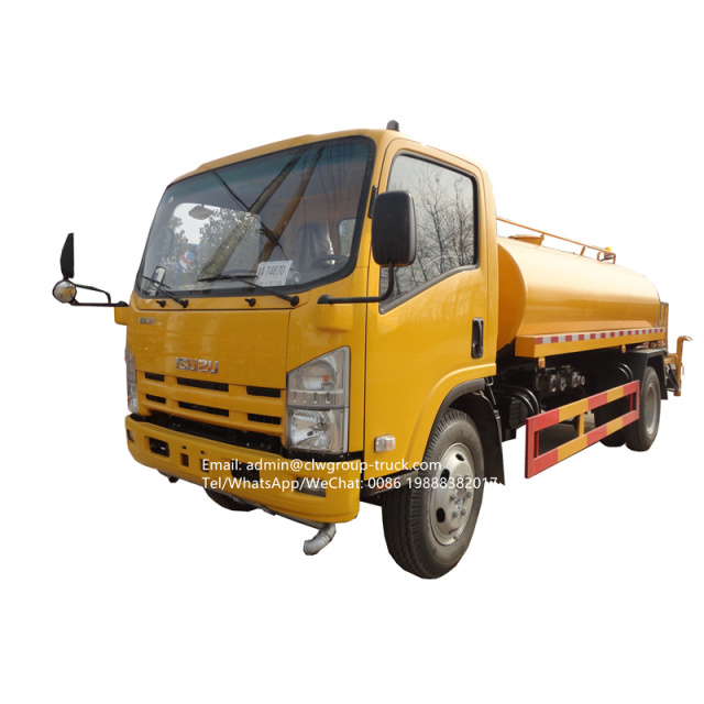 Isuzu 8000l street sprinkler water tanker truck for sale