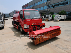 Isuzu 3 cubic meters street sprinkler with snow removel