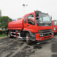 Isuzu 4x2 205hp 12000l 14000l truck mounted water tank spray