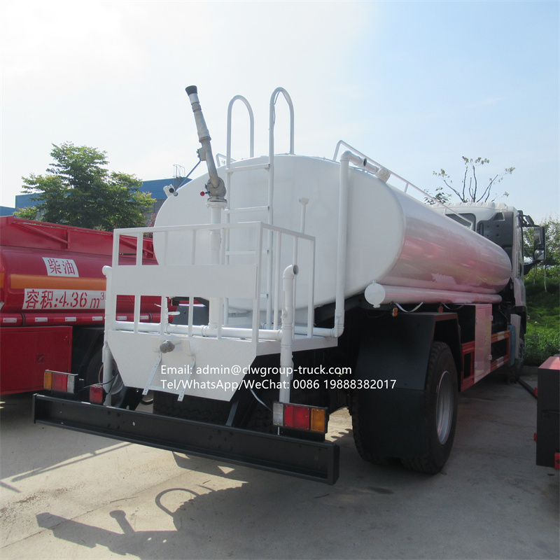 Isuzu VC 4x2 15m3 6 tyres water tank truck