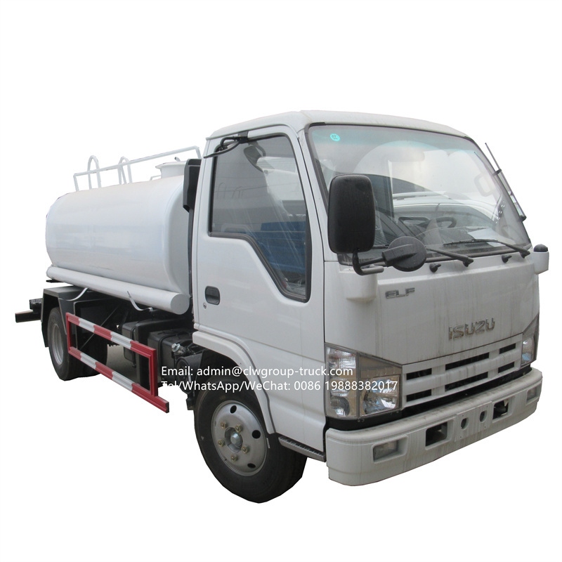 Isuzu 1200 gallons water truck dimensions