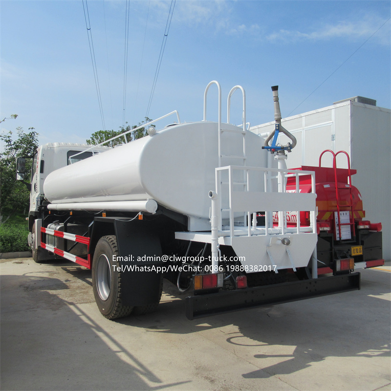 Isuzu VC 4x2 15m3 6 tyres water tank truck