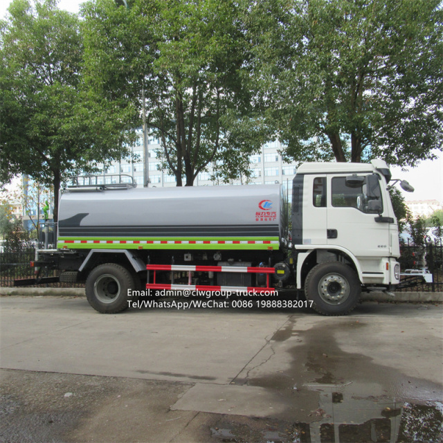 shacman 5000 gallons water pump truck