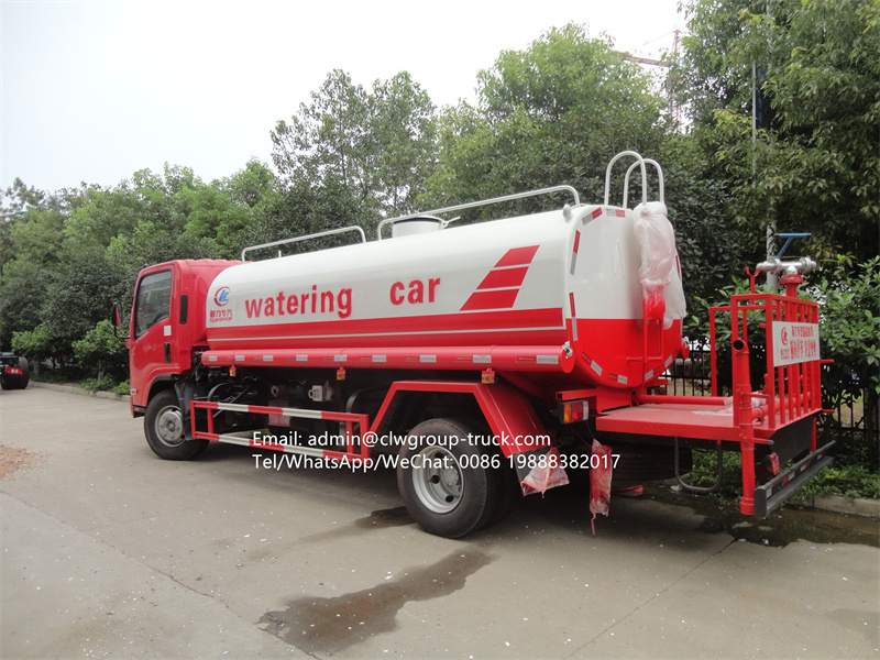 Isuzu 190hp water tanker spraying pump irrigation sprinkler truck