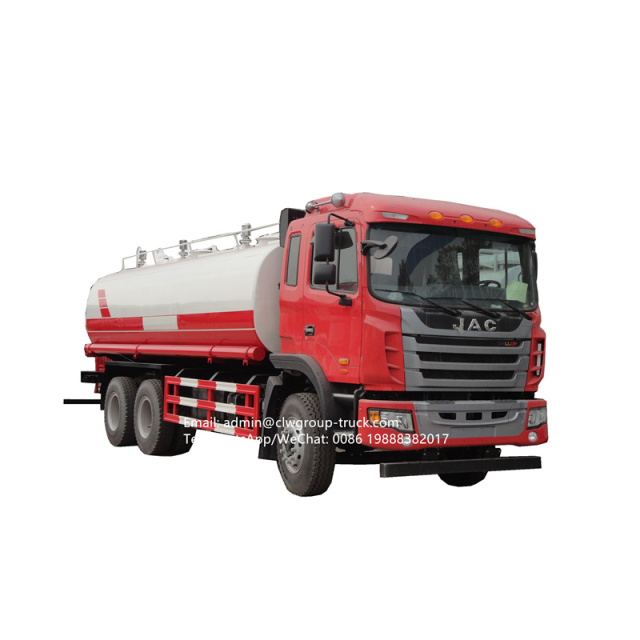 JAC 20000 liters water tank truck with pump fire sprinkler