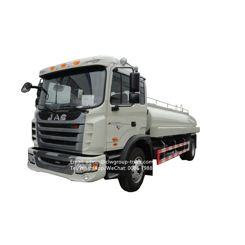 JAC 4000 gallons 12m3 drink water delivery truck