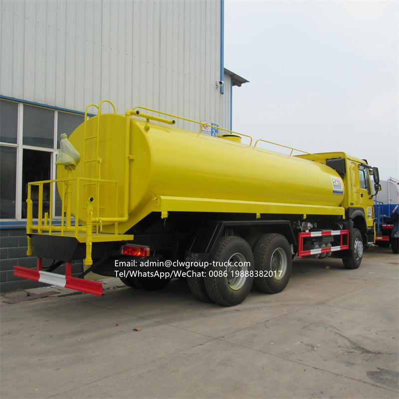 Sinotruk howo 6*4 garden watering irrigation sprinkler flush truck