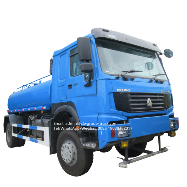 Sinotruk howo 10cbm capacity water bowser truck for sale