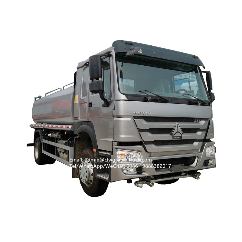 Sinotruk howo 4000 gallon stainless steel water tank cistern truck