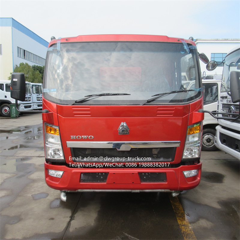 sinotruk howo 6m3 8m3 street water spraying truck