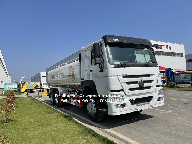 Sinotruk howo 10 wheeler 20,000l water tanker truck