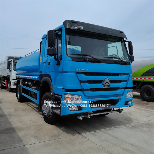 Sinotruk howo 20 cubic meters 10 wheeler water tanker truck dimensions