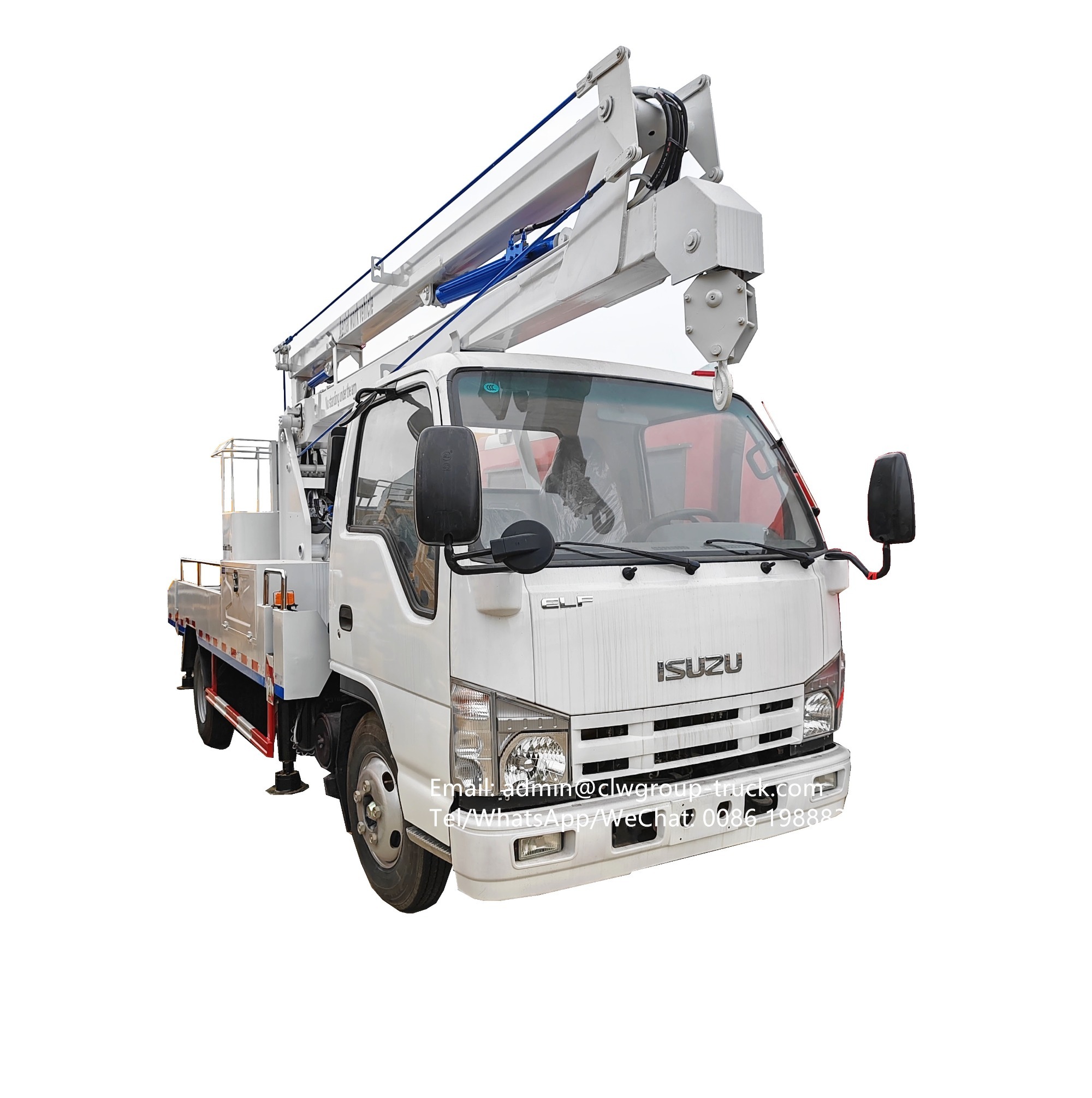 Isuzu 98hp 12m 14m 16m truck mounted man lift aerial platform