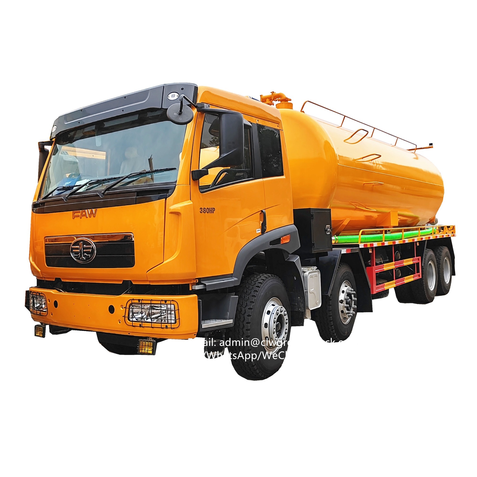 FAW 8x4 25m3 toilet waste gully bowser vaccum sewage cesspit emptier truck for sale