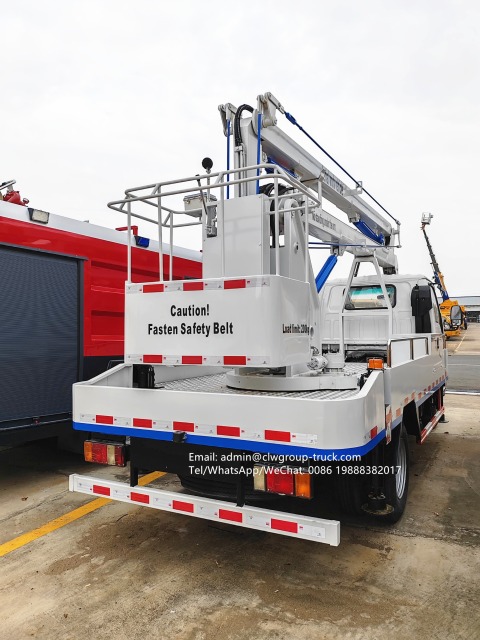Isuzu 98hp 12m 14m 16m truck mounted man lift aerial platform