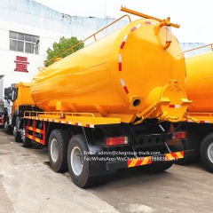 FAW 8x4 25m3 toilet waste gully bowser vaccum sewage cesspit emptier truck for sale