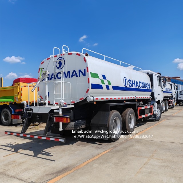 Shacman 6X4 20,000L 25000l road water sprinkler 20tons water tank truck with pump